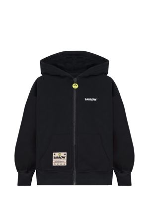 Black cotton hoodie BARROW KIDS | S6BKJUZH149110